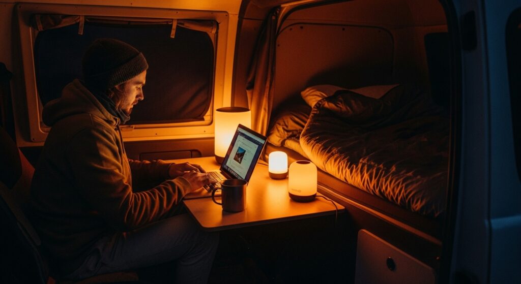 portable lighting for digital nomads