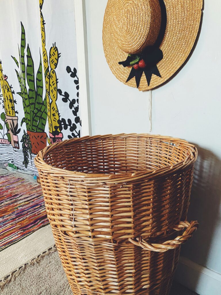 hand woven storage baskets