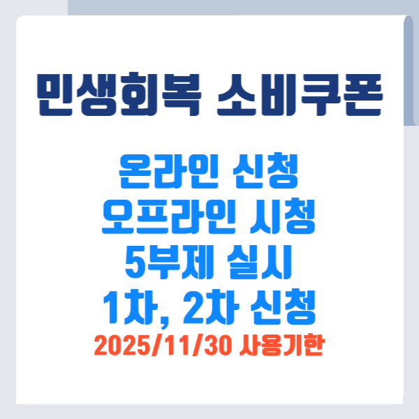 민생회복소비쿠폰